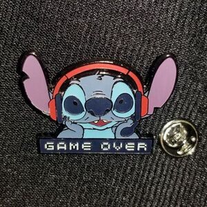 Disney Stitch Pin Loungefly GAME OVER Video Gamer Headset Lilo & Stitch LF